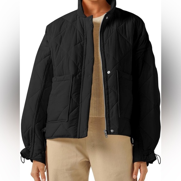 Black Quilted puffer Jacket - Picture 2 of 6